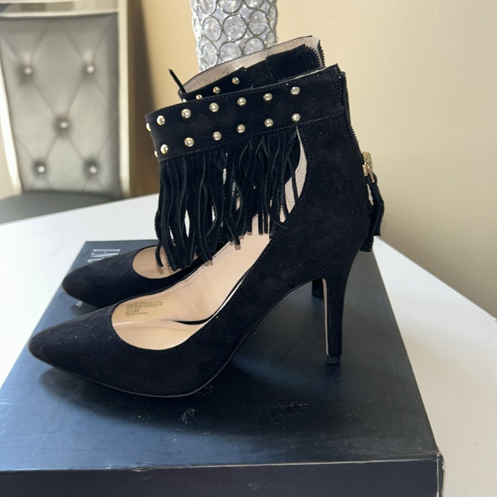 INC International Concepts Black Evening Shoe